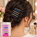 Multicolor Glitter Metal Bobby Pins Set for Hair Styling Women Girls (42 Pc)