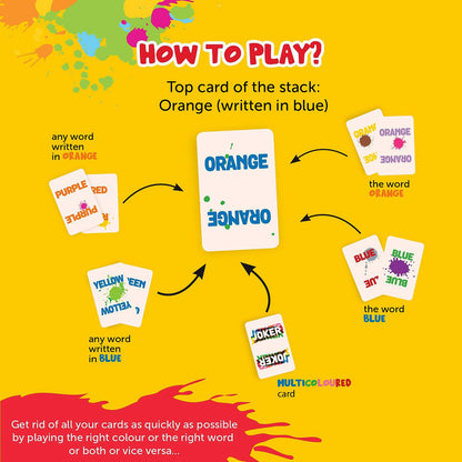 Color Addict Fast-Paced Colour Matching Family Card Game