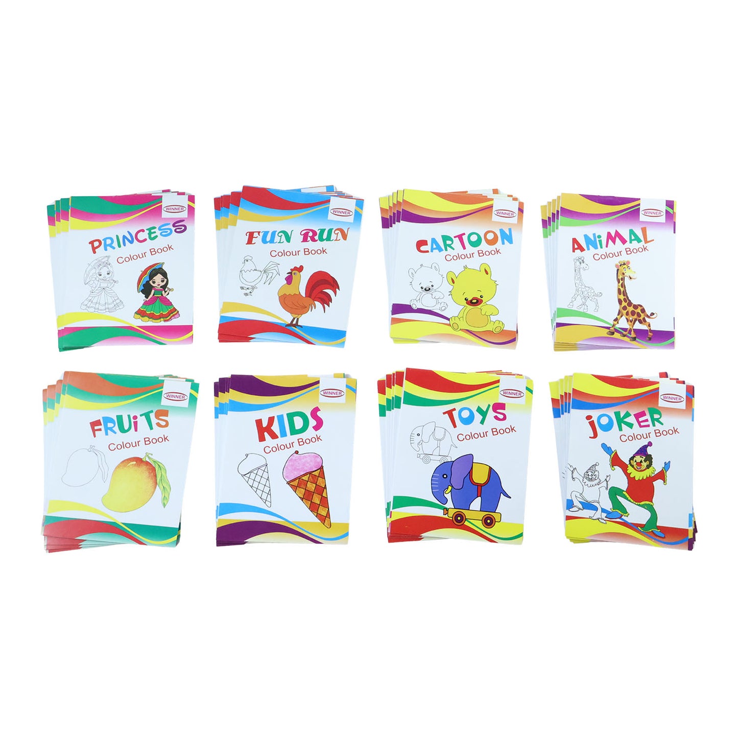 Collection of kids' activity & colouring books
