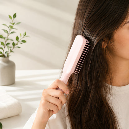 Self Cleaning Massage Comb Detangling Hair Brush for Scalp (1 Pc)