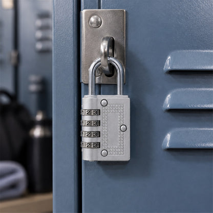 4 Digit Combination Padlock Resettable Number Lock for Luggage and...