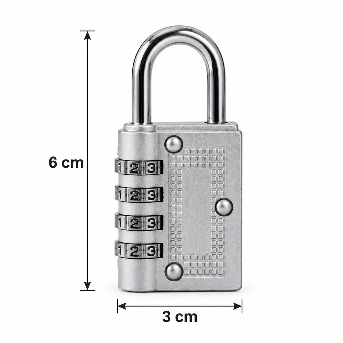 4 Digit Combination Padlock Resettable Number Lock for Luggage and...