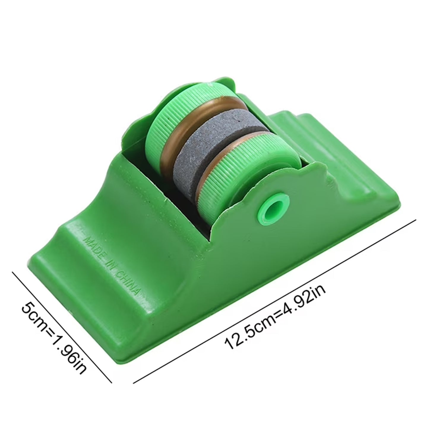 Compact Knife Sharpener with Adhesive Base, Manual Roller Blade Sharpener (1 Pc)