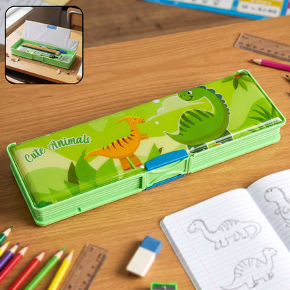 cute animal themed kids pencil compass with lid