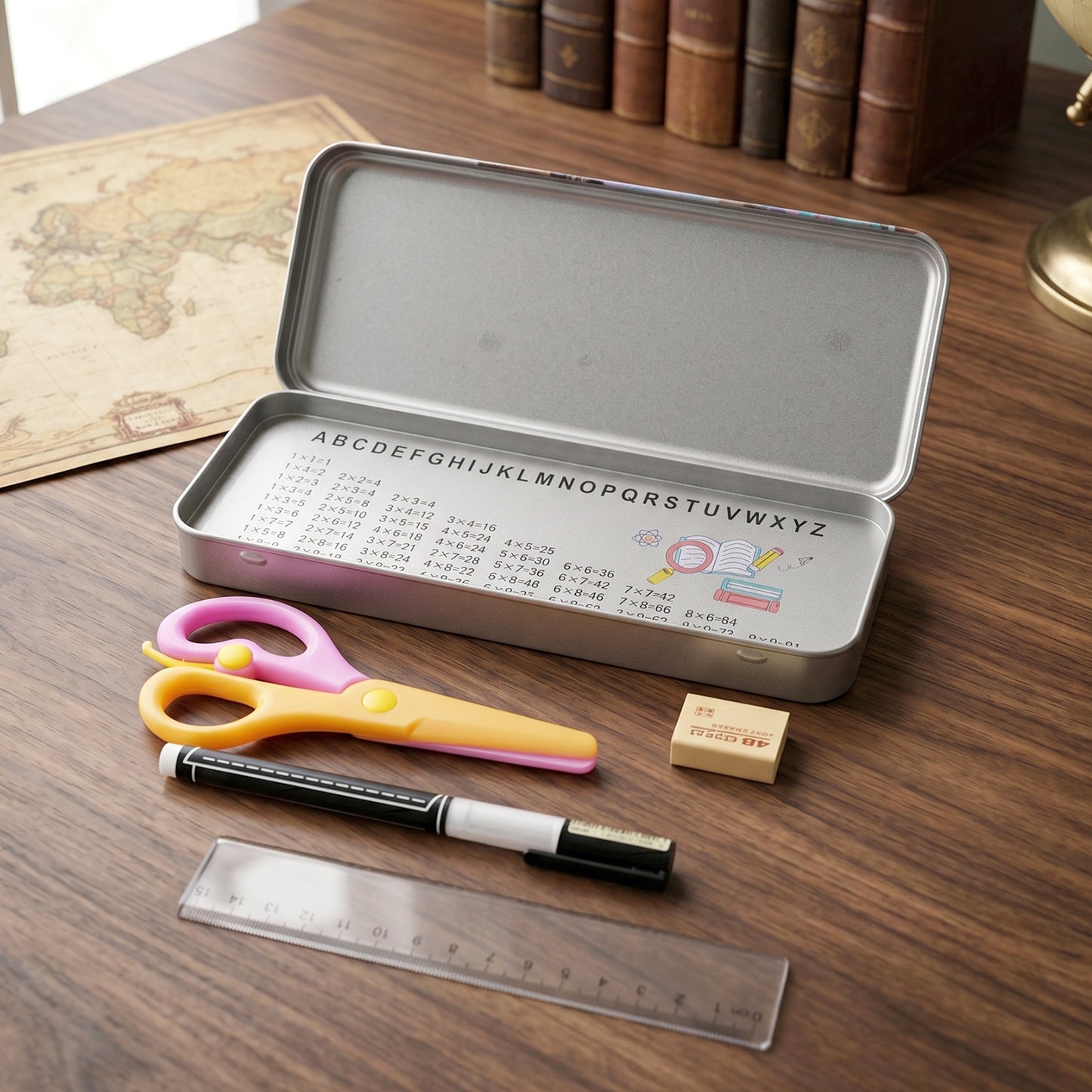 organized multi tool pencil box school kit