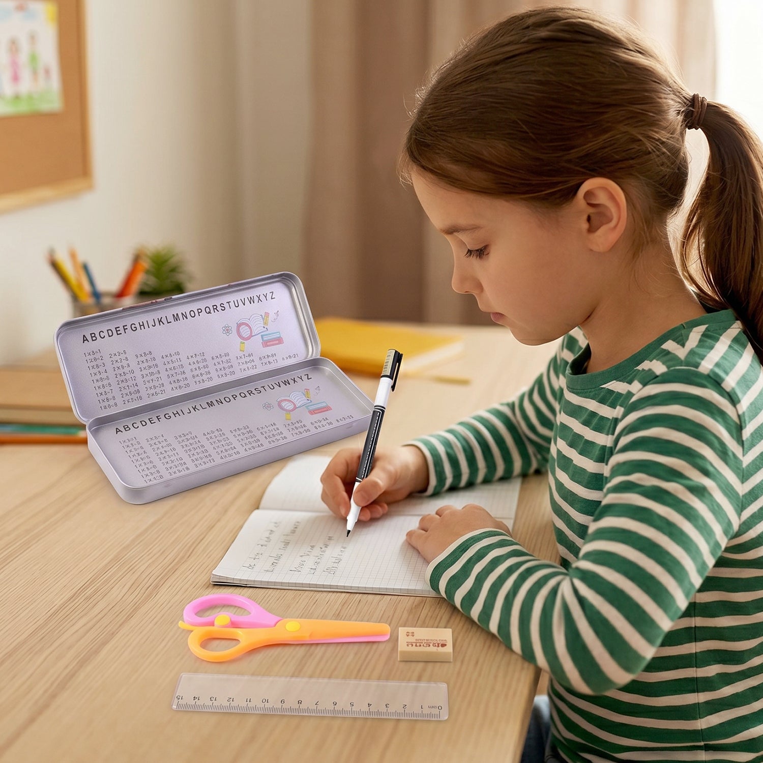 portable school stationery box set for kids