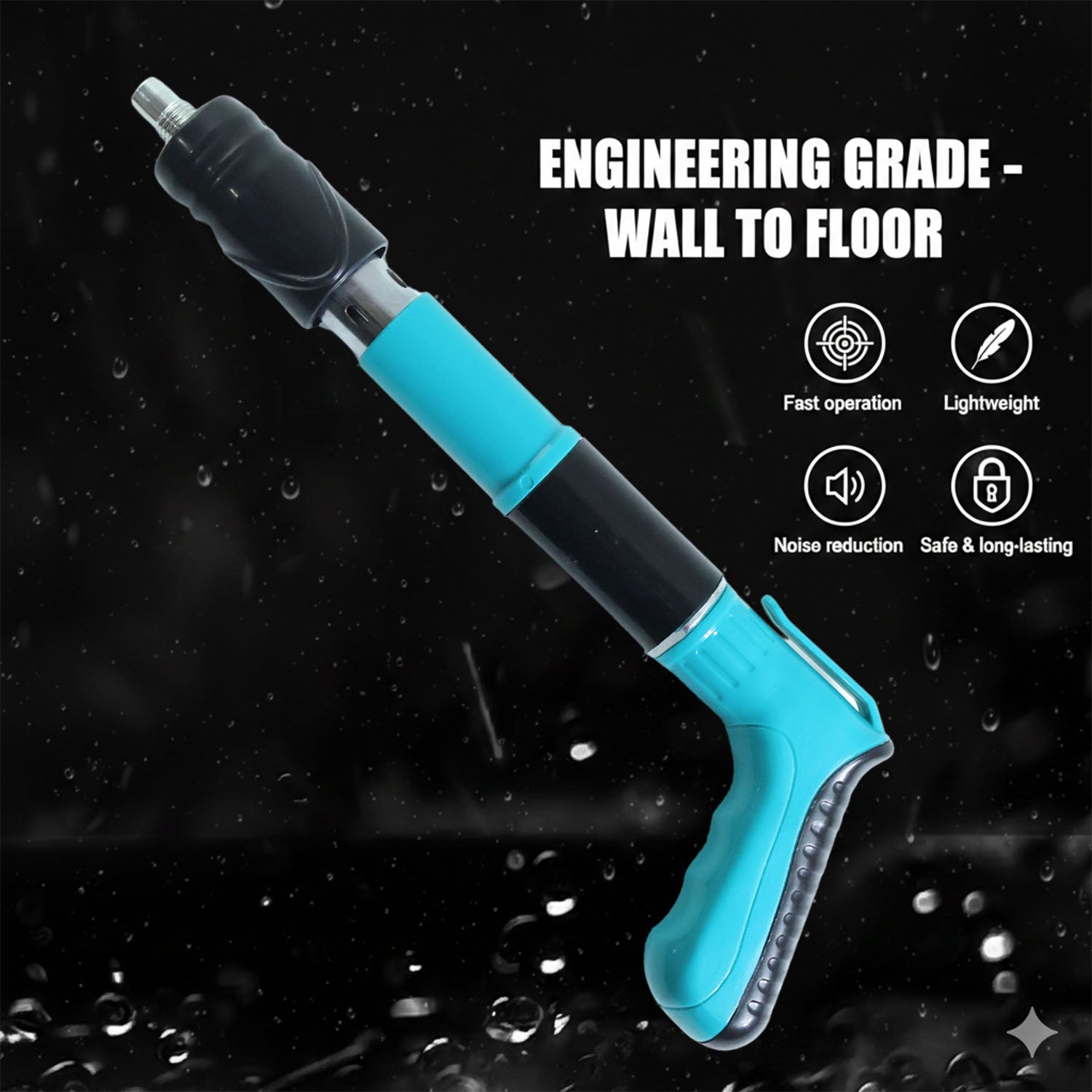 Manual Wall Fastening Tool Nail Gun with Steel Nails Set (1 Set)