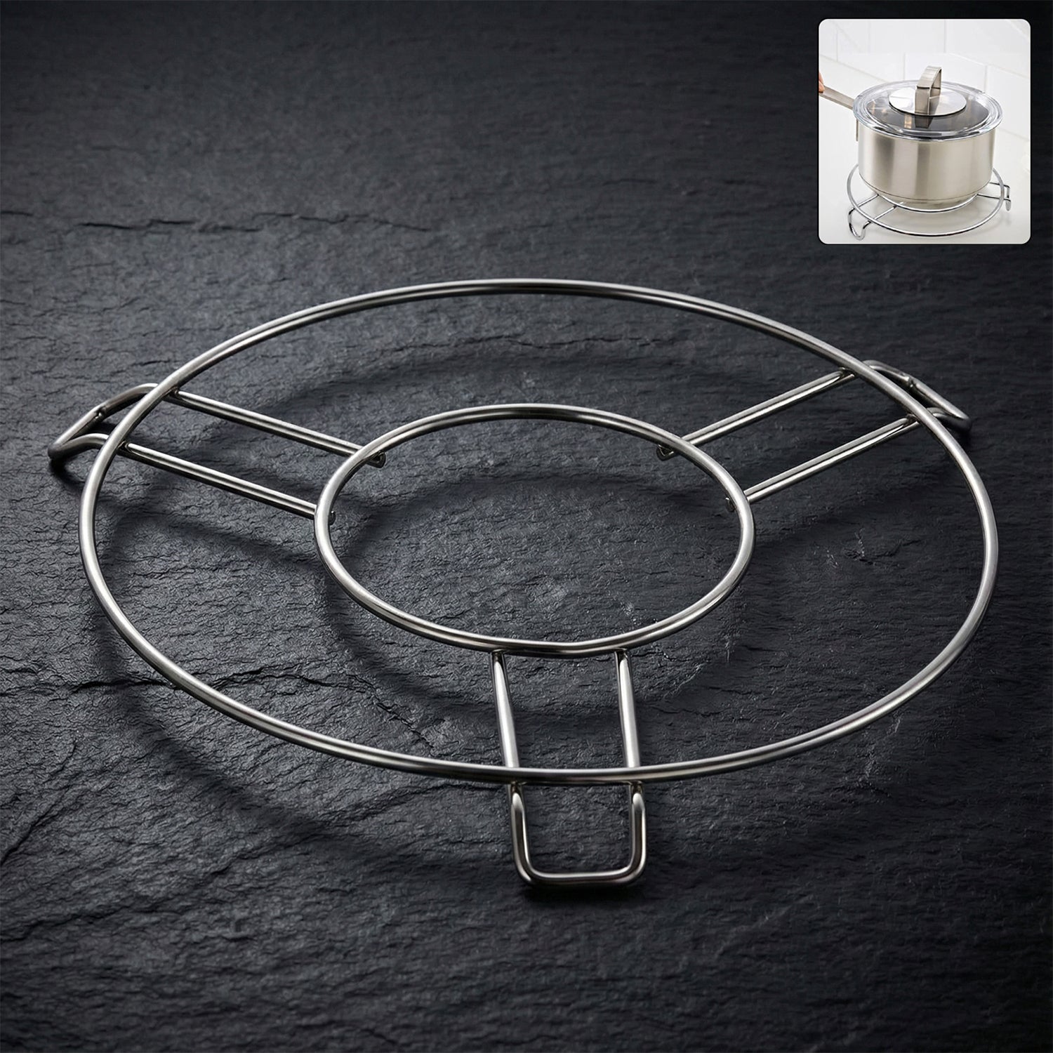 Stainless Steel Round Hot Pot Stand Cooker Rack