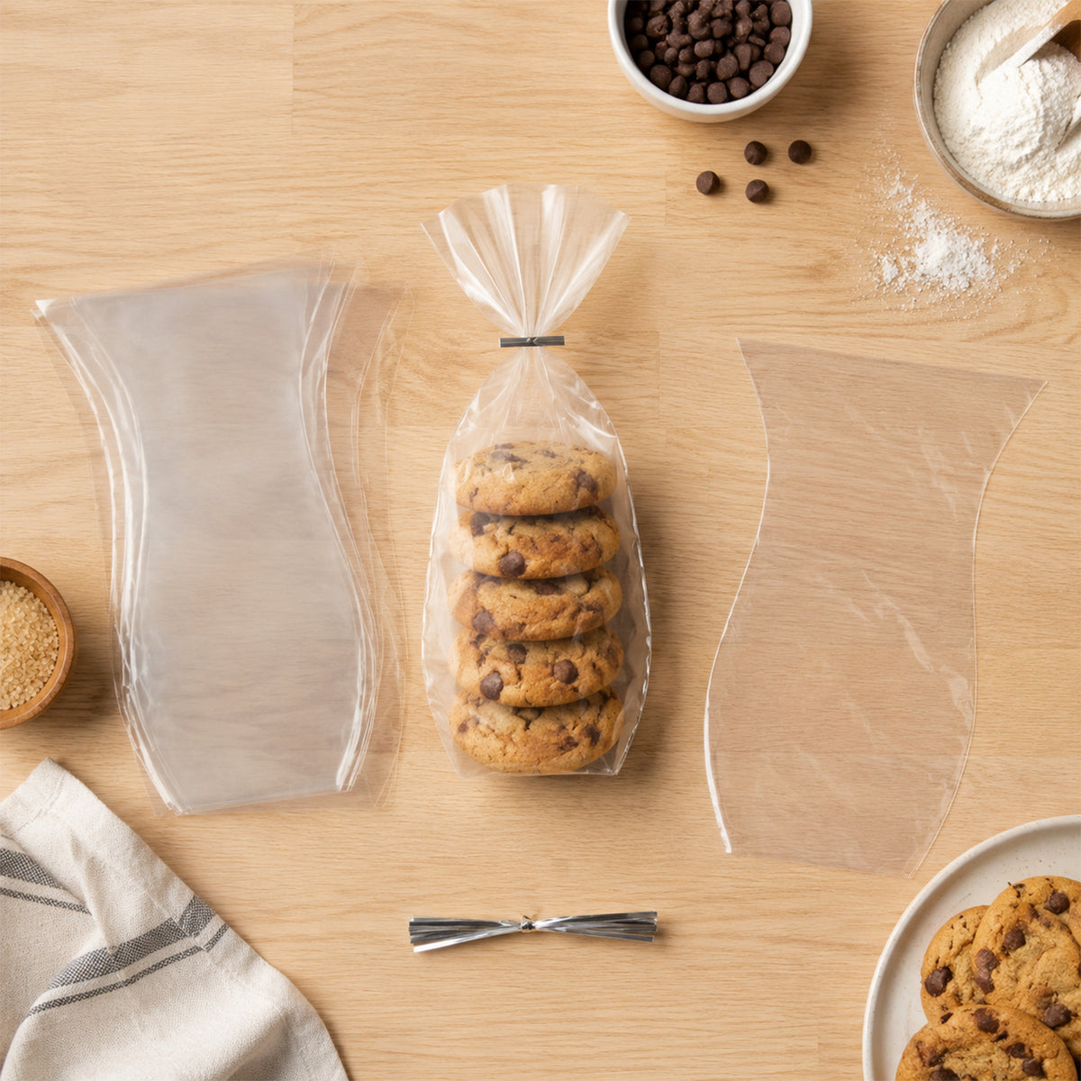 Clear Cookie Bags – Durable Transparent Treat Bags