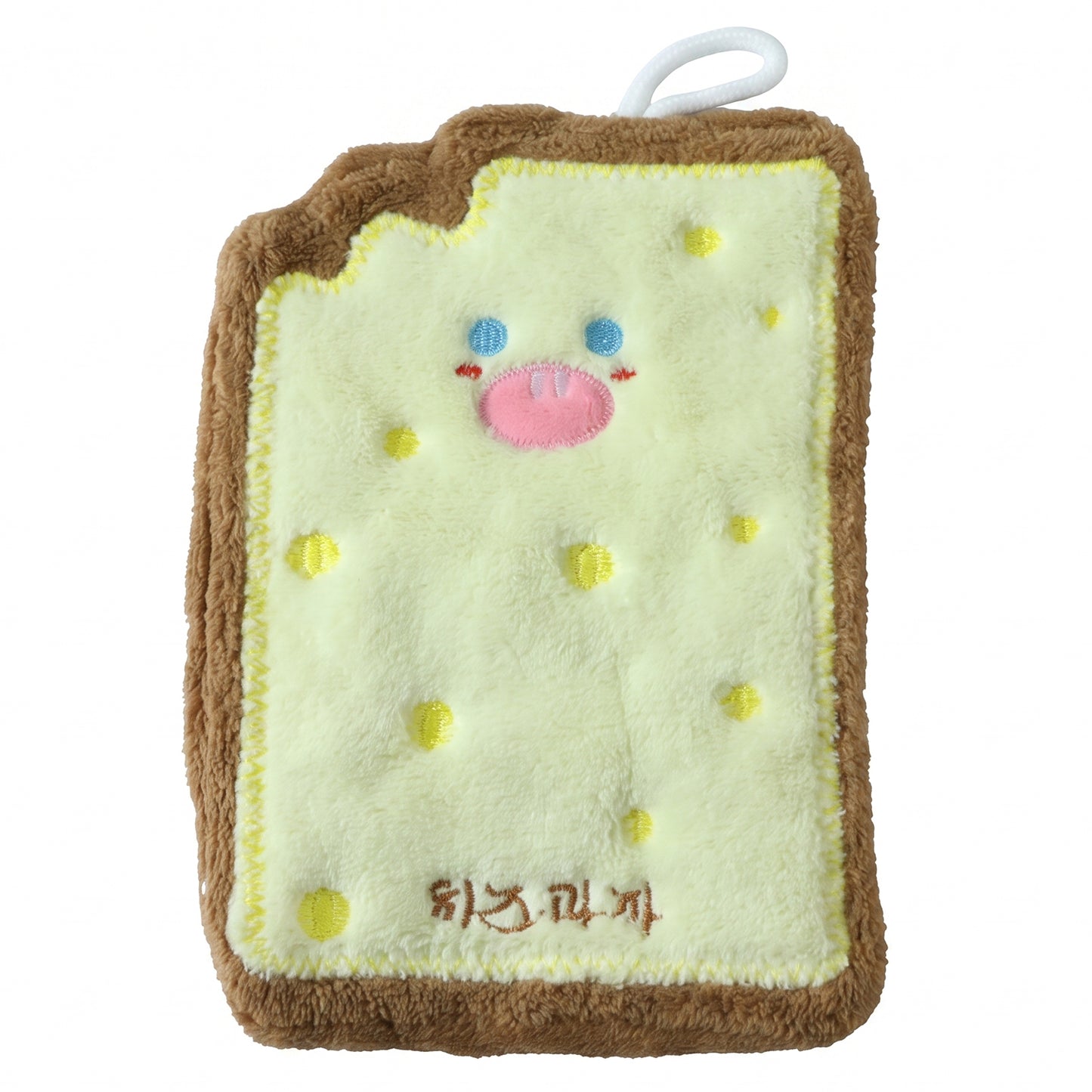 Cartoon Cheese Toast Microfiber Hanging Hand Towel Quick Dry Cloth (1 Pc)