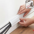 Adhesive Cable Protector Cord Cover 3 Meter Floor Wall Wire Hider (3 Mtr)