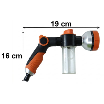 Versatile garden water spray gun with foam water and multiple spray options