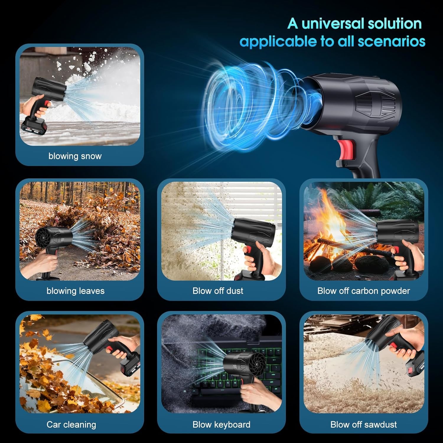 Rechargeable blower machine