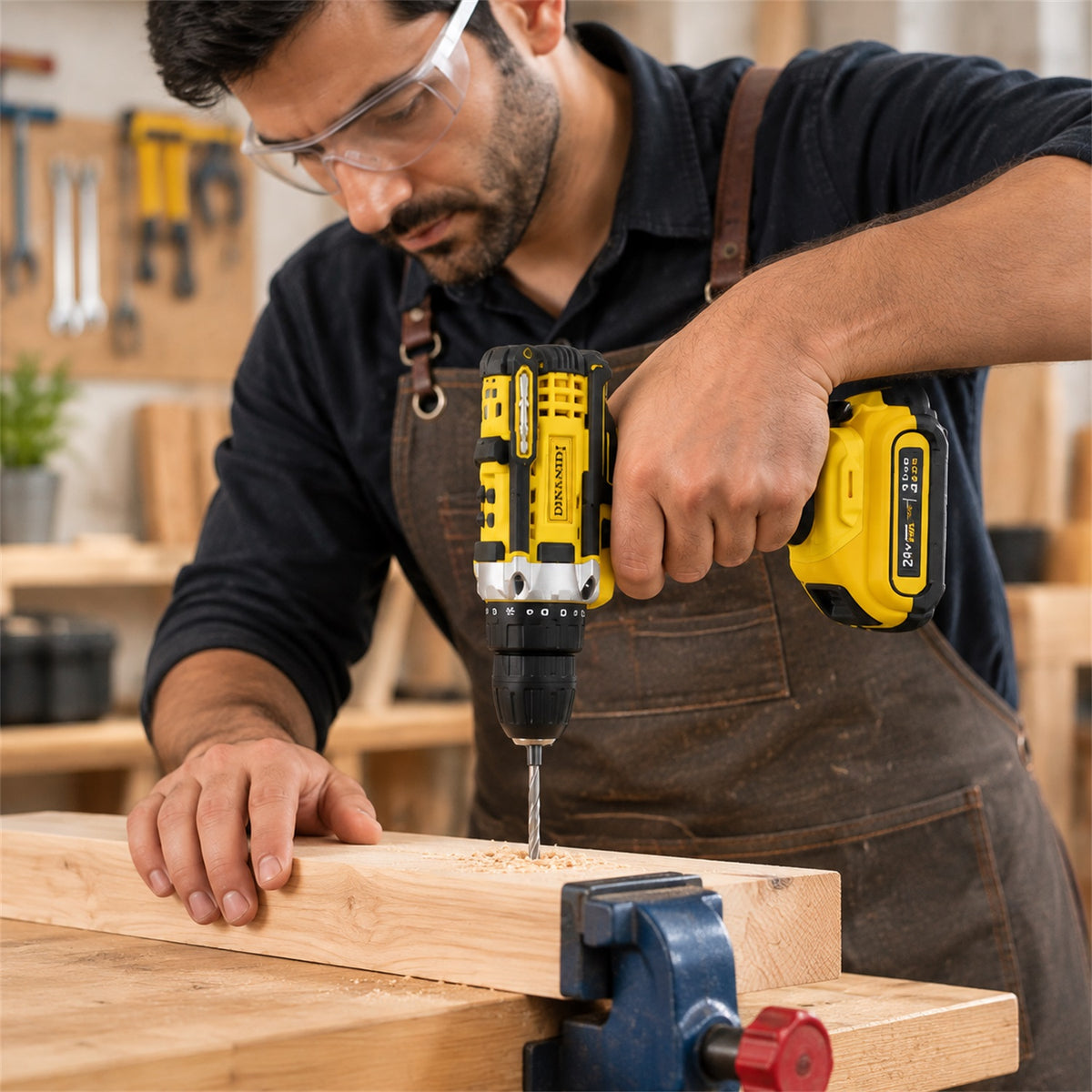 Cordless Drill Machine Kit 20V with 2 Batteries, Charger and Bits Case (1 Set)