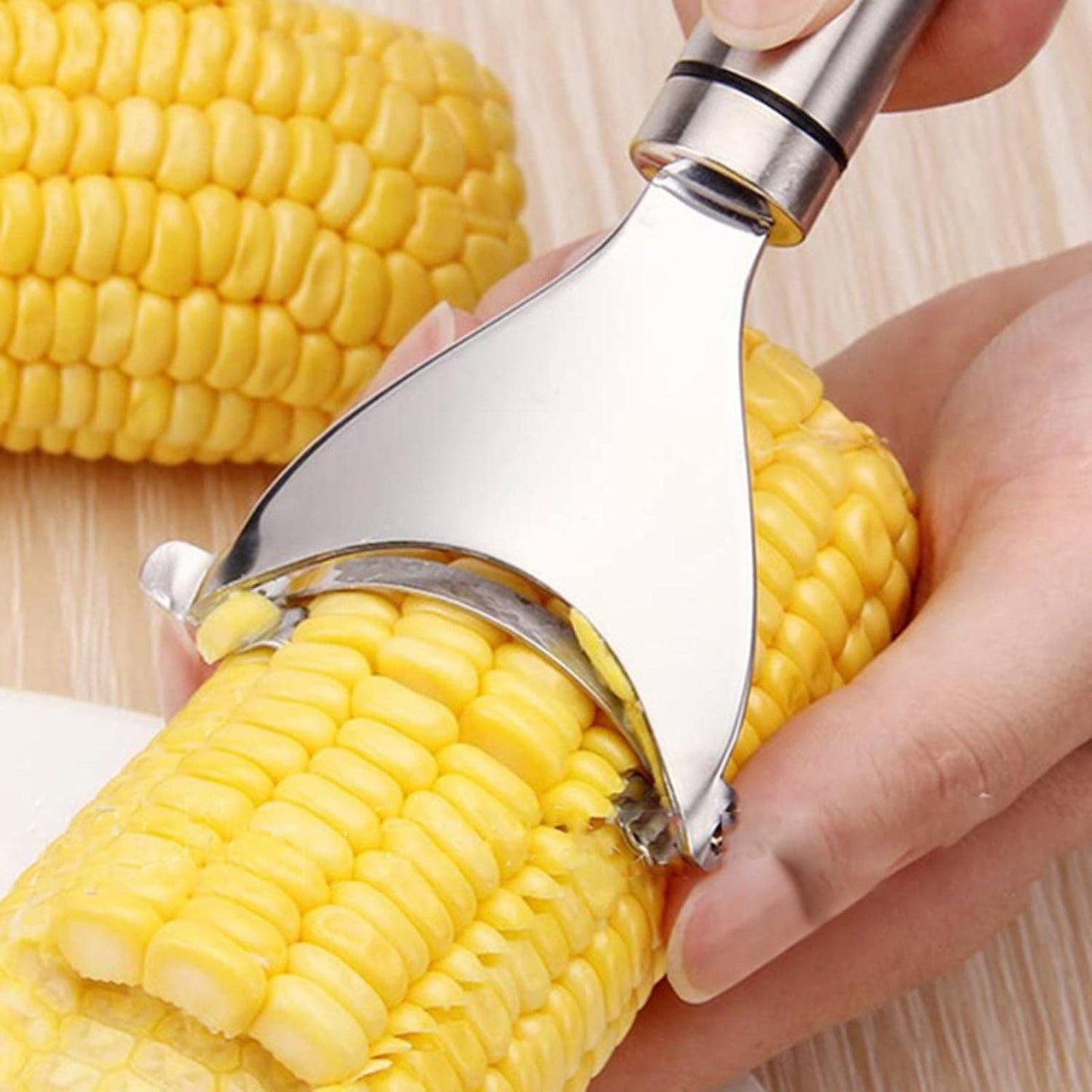 Stainless Steel Fruit & Vegetable Peeler with Serrated Blade (1 Pc)