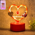 Heart-Shaped Decorative Love Showpiece – Romantic LED Table Décor