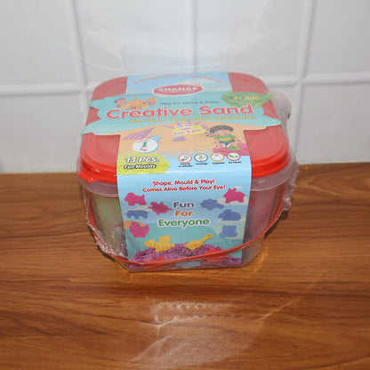 Aditi Creative Sand Kit for Kids with 1kg Sand & 13 Shape Moulds