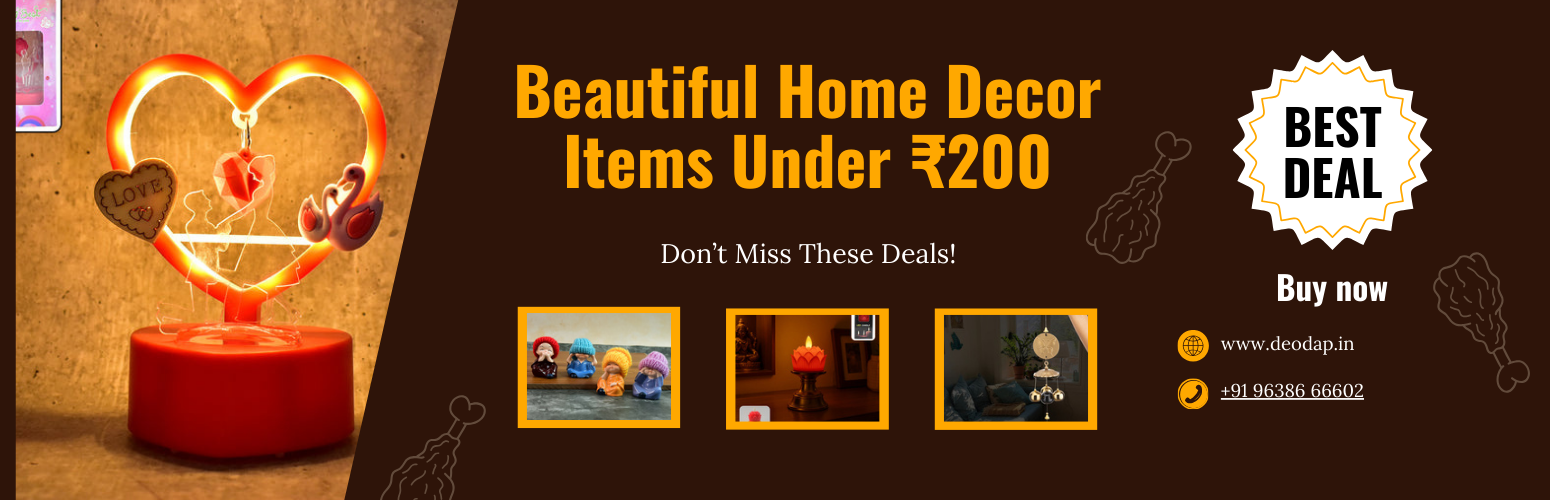 Beautiful Home Decor Items Under ₹200 – Don’t Miss These Deals!