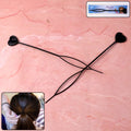 Heart-Shaped Hairpin Set – Stylish Black Clips for All Hair Types