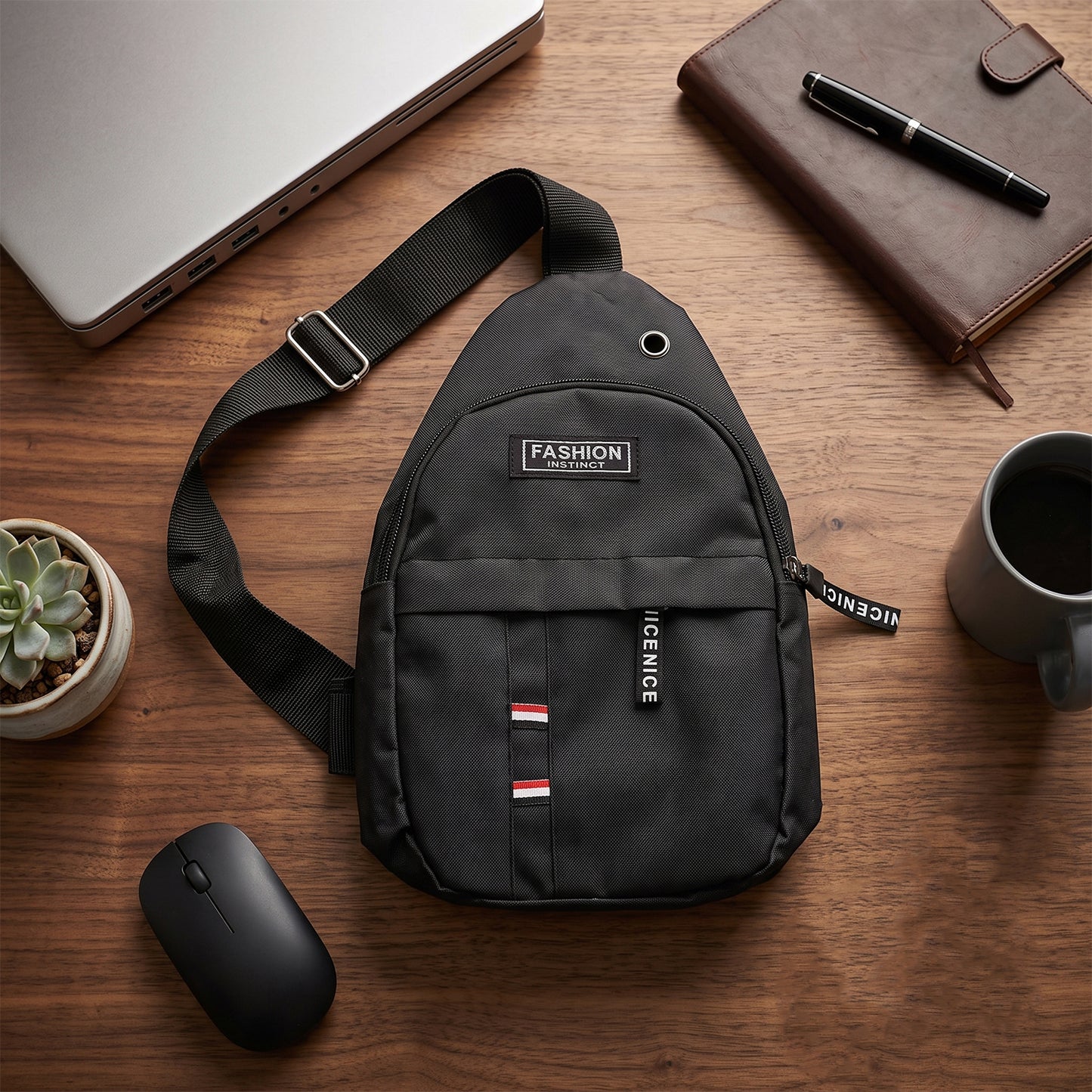 Waterproof USB Charging Sling Bag – Travel & Crossbody | FERVENT