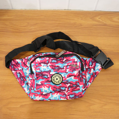 Waist bag worn cross-body style