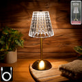 Crystal Table Lamp – Elegant Shade with USB Charging