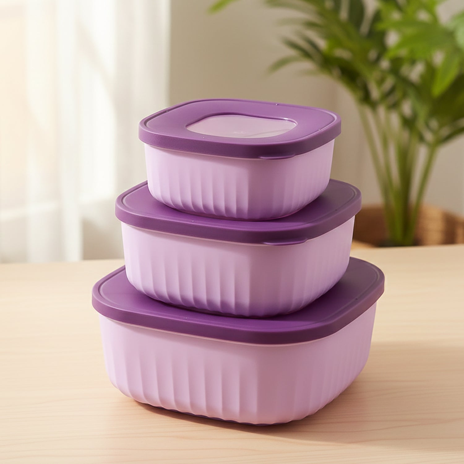 Premium 3 Piece Food Storage Container Set