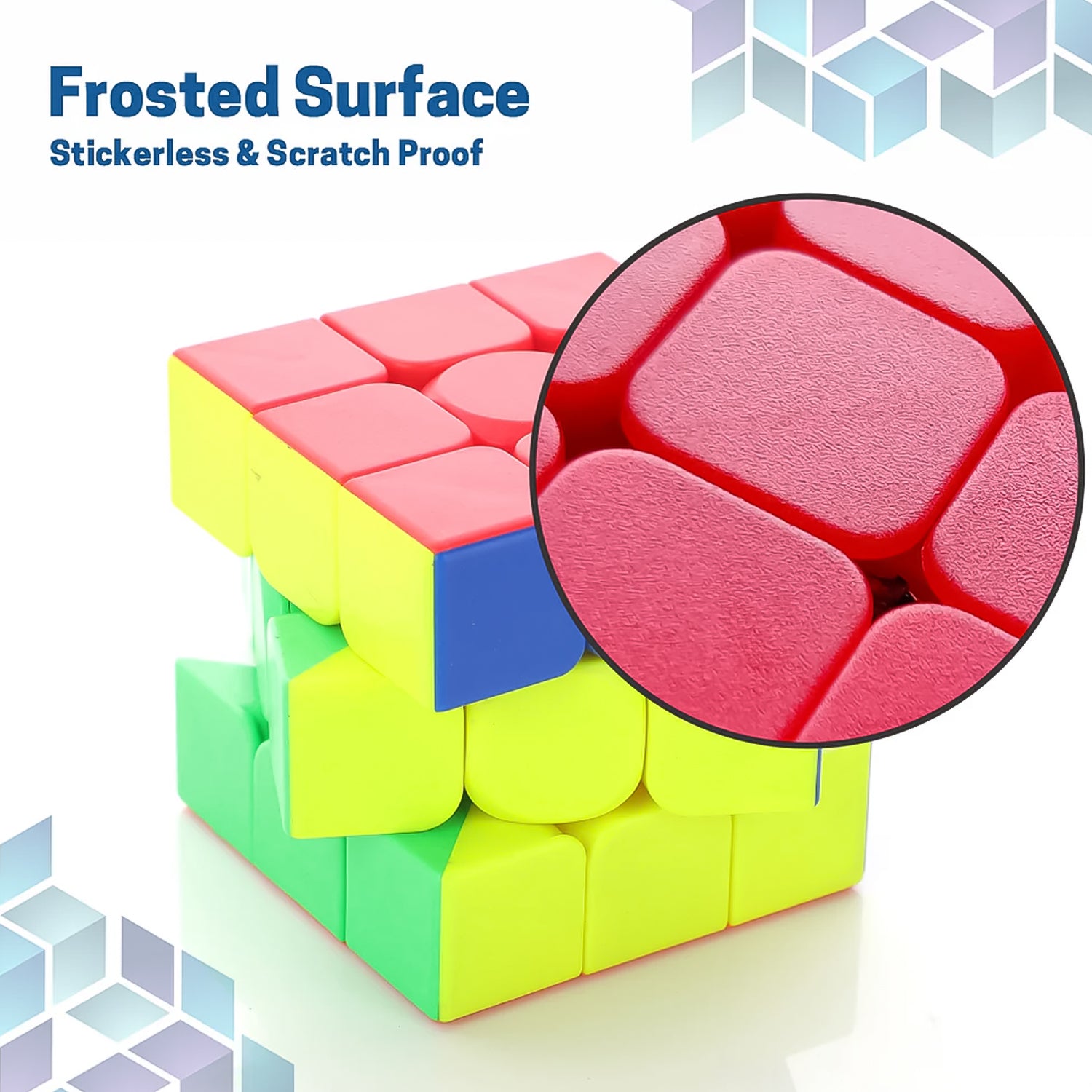Aditi 3×3 Speed Cube | Stickerless Smooth-Turning Puzzle Cube for Kids & Beginners