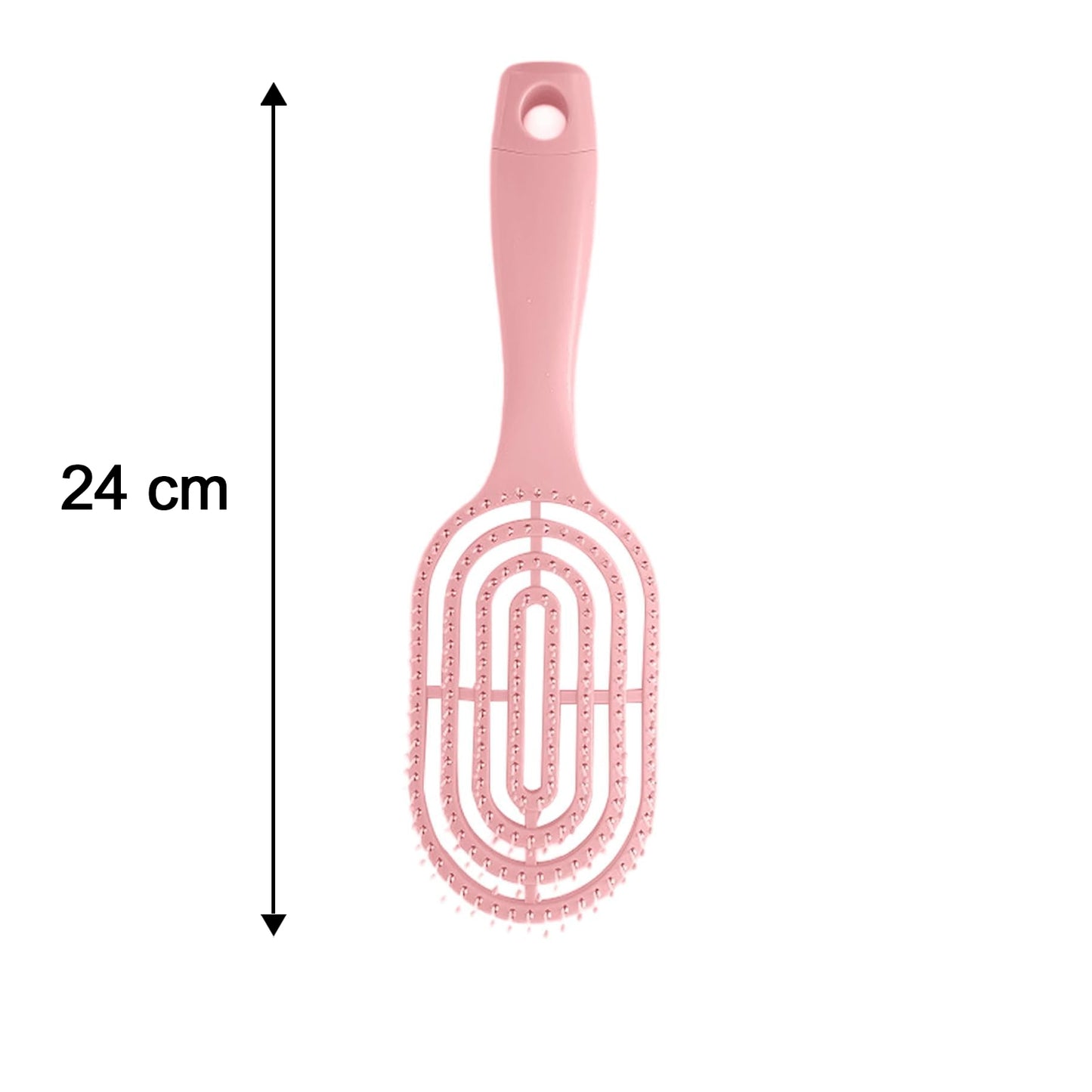 Curved Vented Styling Massage Hair Brush Detangling Comb for Men and Women (1 Pc)