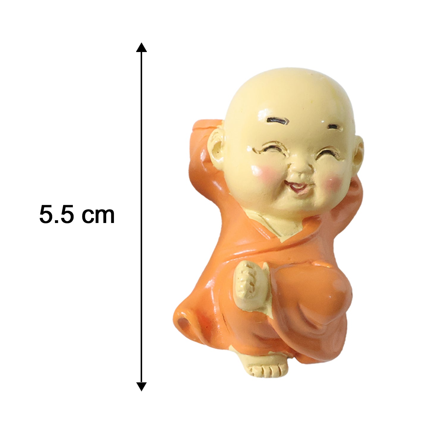 Mini Monk Buddha Idol Set size display