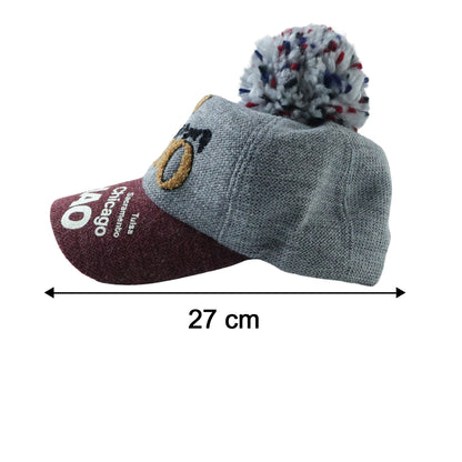Size details of woolen baseball cap
