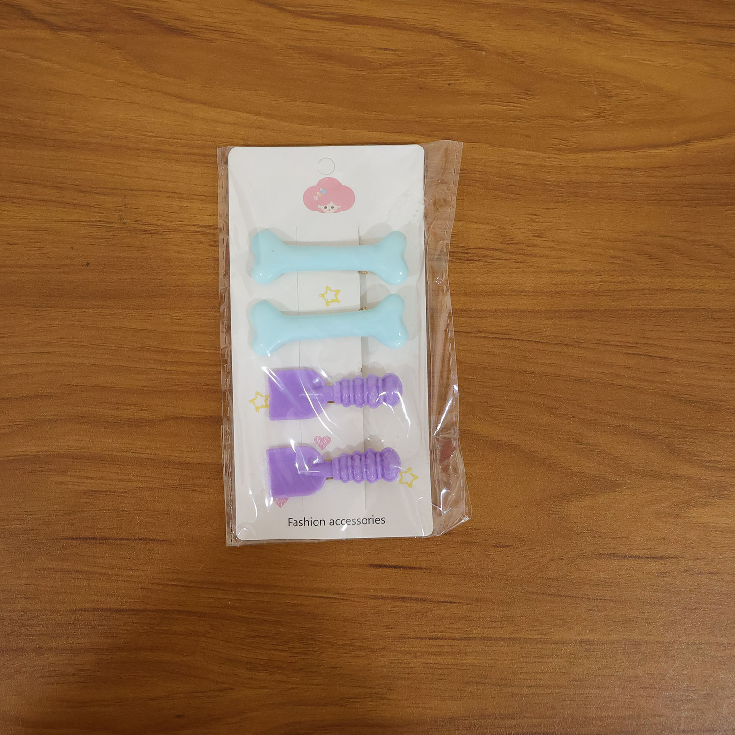 Cute Cartoon Hair Clip Set (4 Pc)