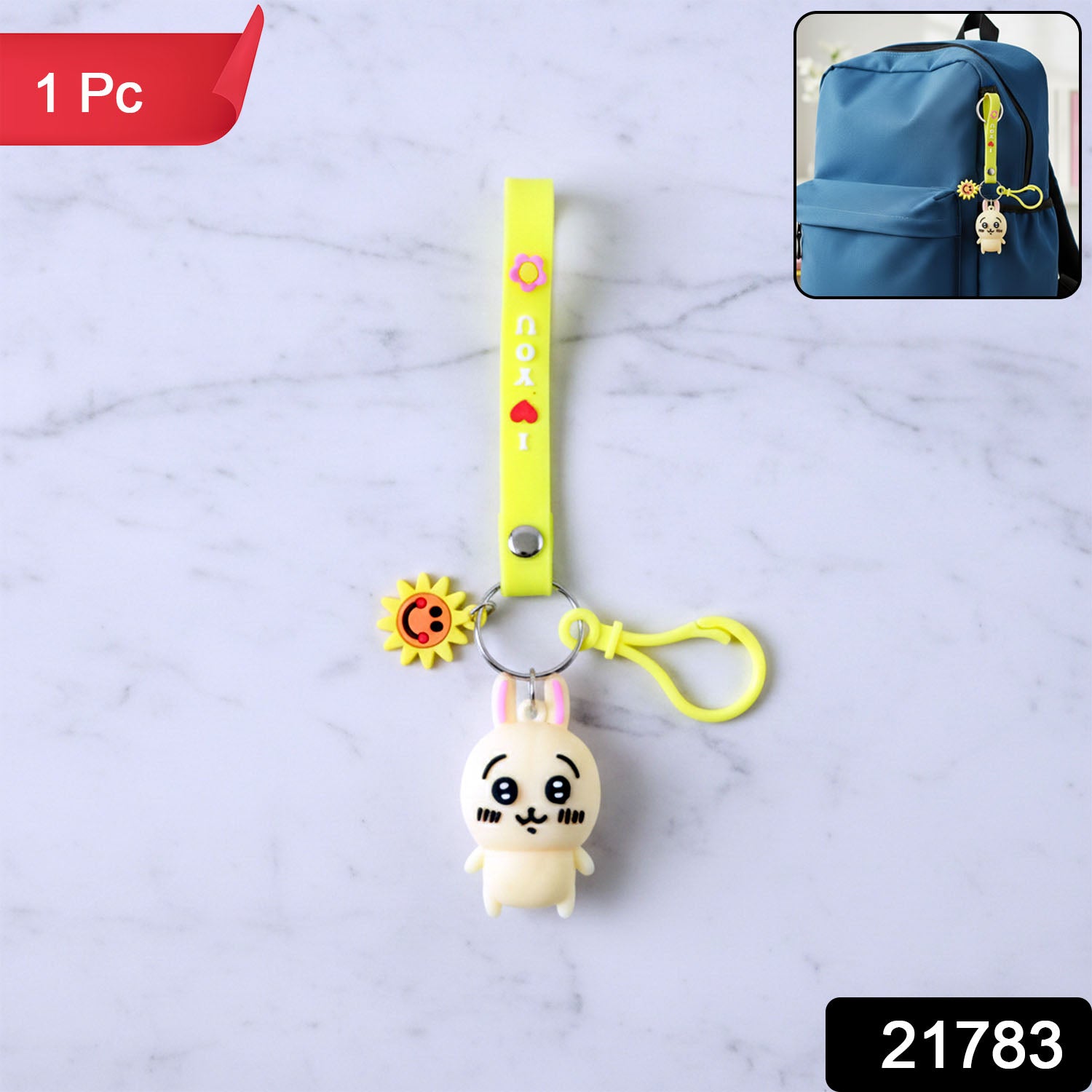 Cartoon Bunny Keychain