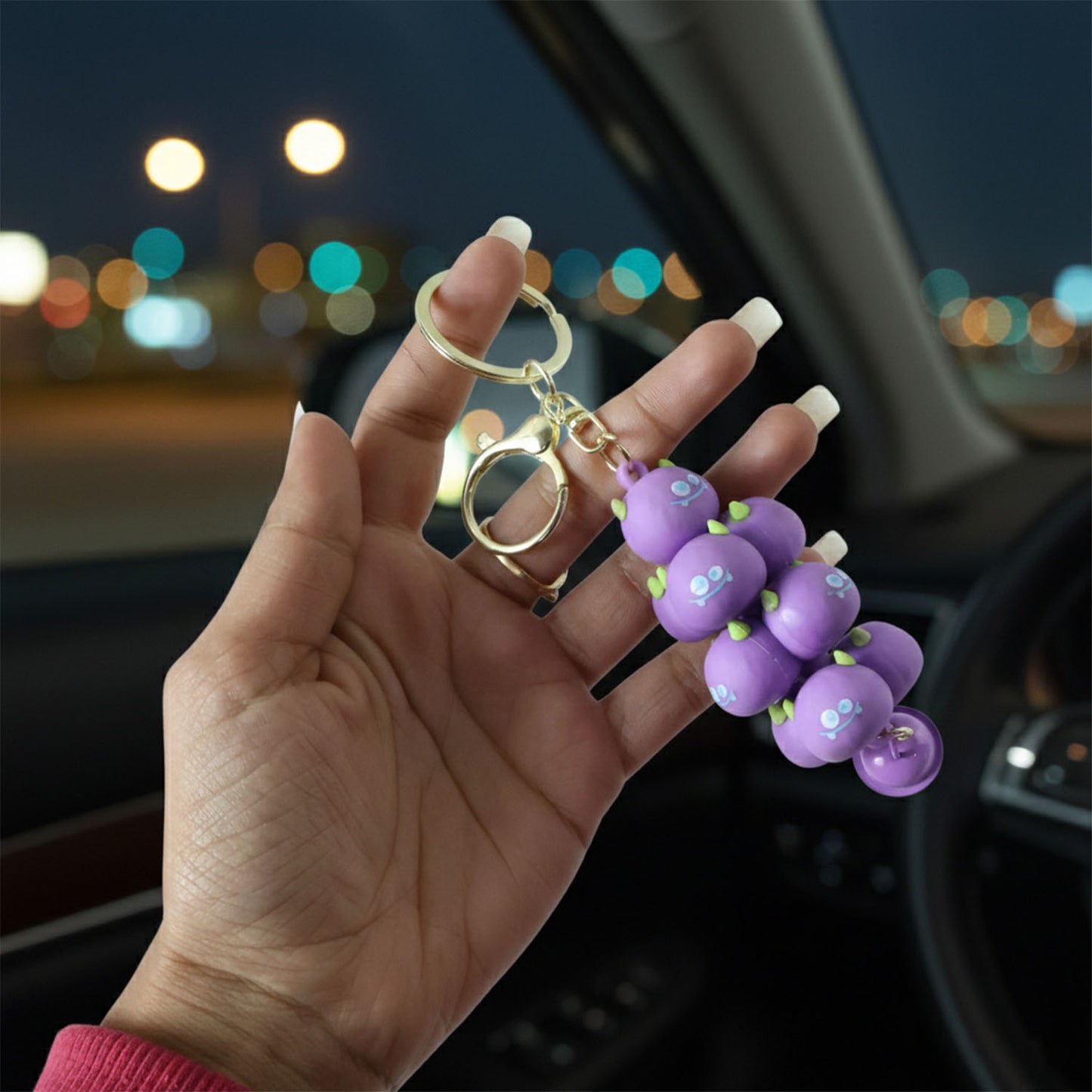 Kids cartoon cloud keychain