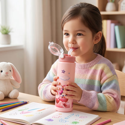 printed school water bottle