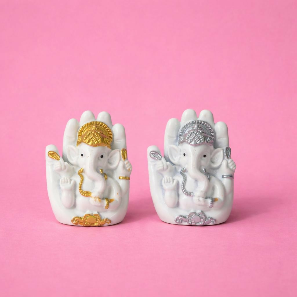 Set of 4 Ganesh Idol for Home Decor Ganpati Showpiece