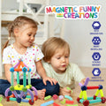 3D Magnetic Tiles Building Set – STEM Learning Toy with Marble Run