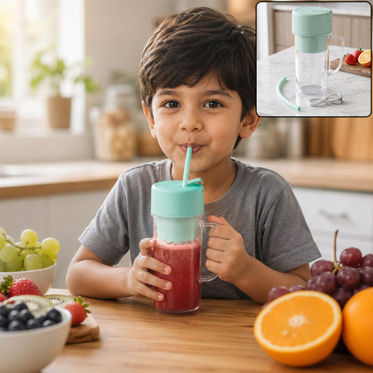 Portable Juicer 420 ML USB Rechargeable Blender Bottle for Home (1 Pc)