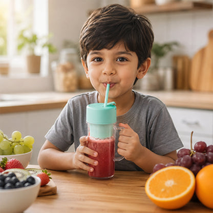 Portable Juicer 420 ML USB Rechargeable Blender Bottle for Home (1 Pc)