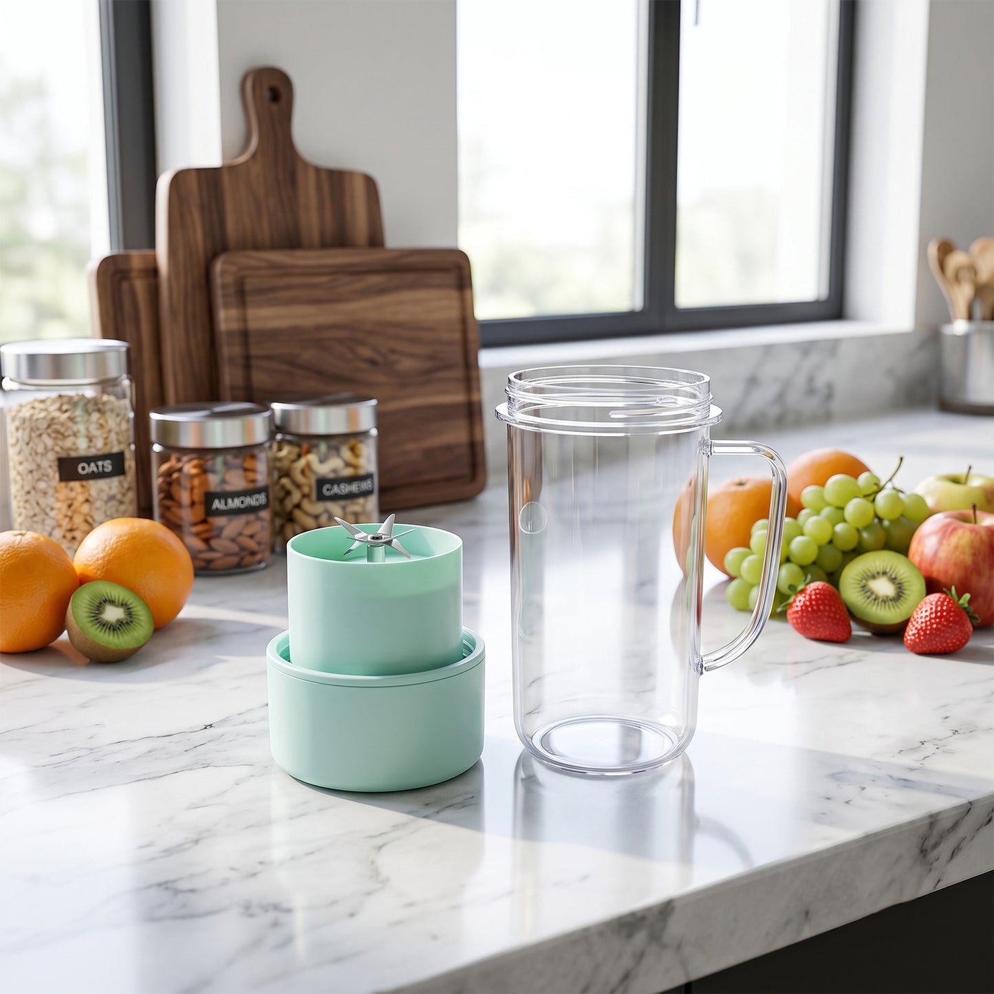 Portable Juicer 420 ML USB Rechargeable Blender Bottle for Home (1 Pc)