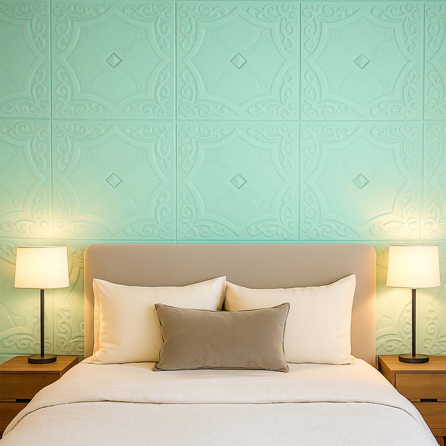 Wallpaper 3D Foam Wallpaper Sticker Panels (70 x 70 Cm / 1 Pc)