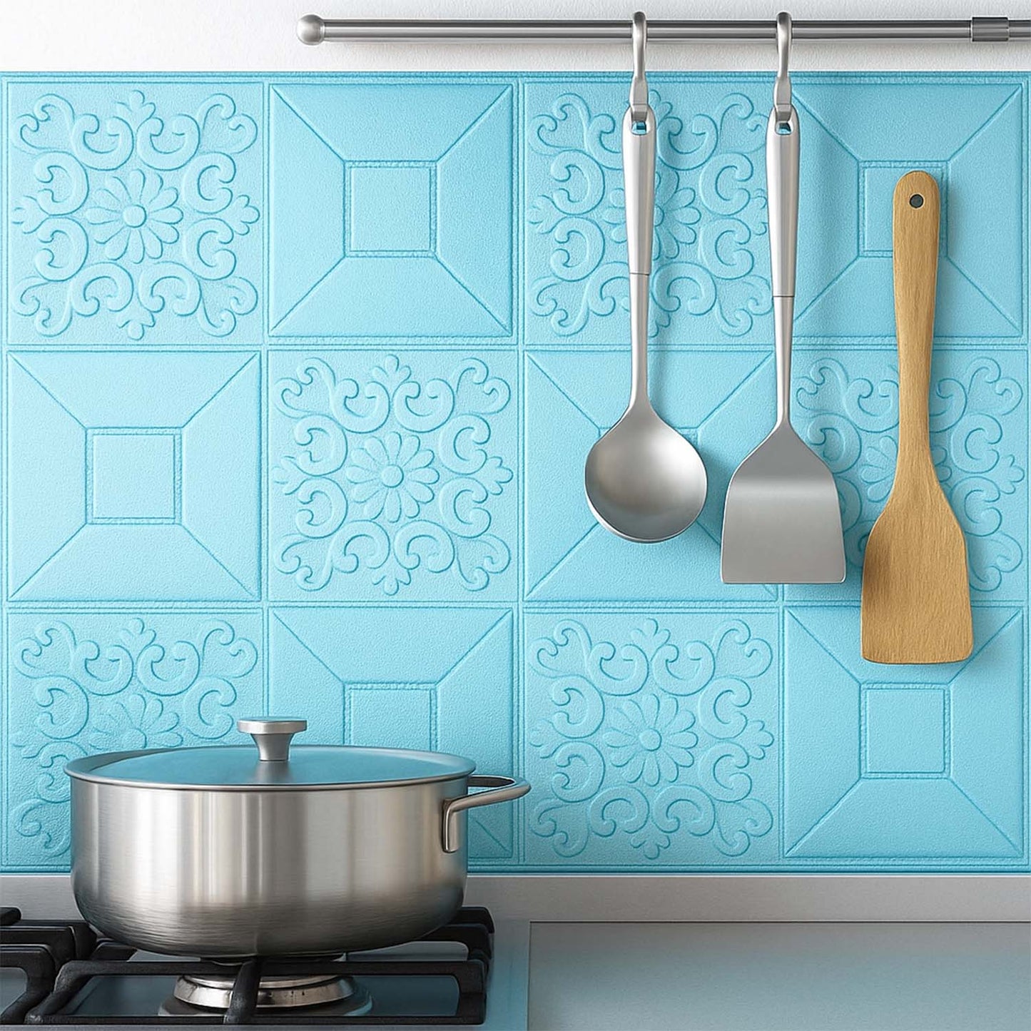 Wallpaper 3D Foam Wallpaper Sticker Panels (70 x 70 Cm / 1 Pc)