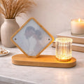 Wooden LED Photo Frame Lamp – Elegant Ambient Lighting for Your Space