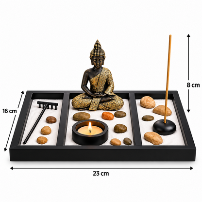 Zen Garden Set with Dimensions