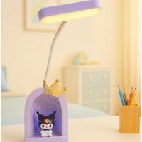 Cute Crown LED Desk Lamp with Soft Light & Flexible Neck