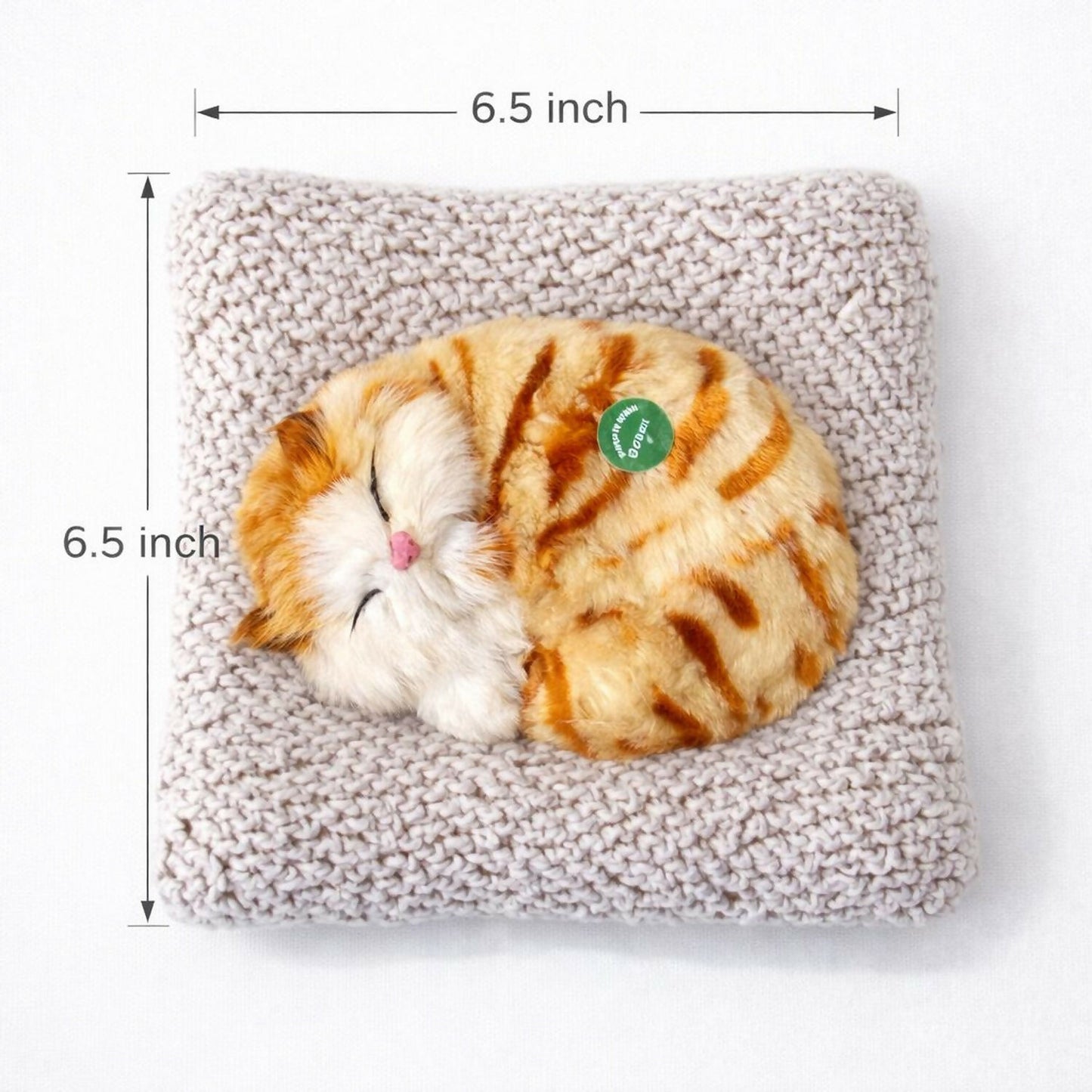 Sleeping Cat Soft Plush Toy Cushion for Car Dashboard, Desk & Home Decor
