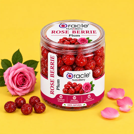 Dried Rose Berry Plum Premium Sweet and Tangy Candied Berries Natural Treat (180g)