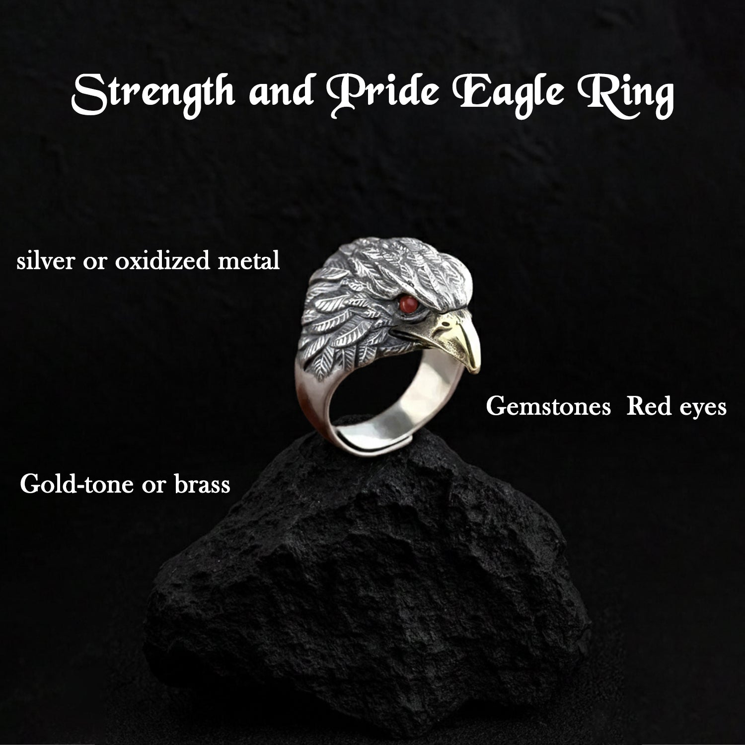 Strength and Pride Eagle Ring