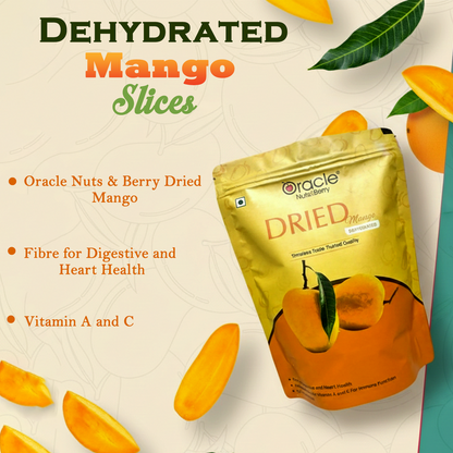 Oracle Dried Mango Dehydrated Fruit Snack 250gm Made from Naturally Ripened Mango