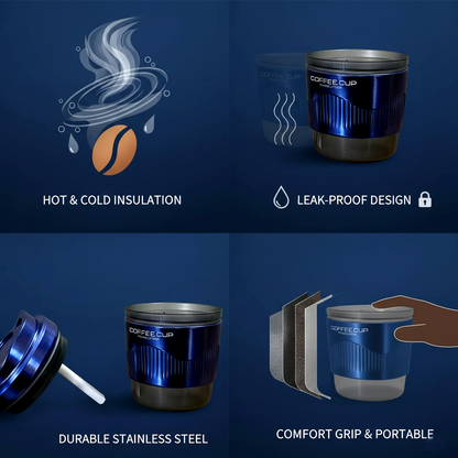 USB Coffee Cup Mini Humidifier 200ml Portable Cool Mist for Car & Desk